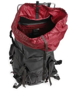 Bergelmer 50L Trekkingrucksack recyceltes Polyamid dunkelgrau
