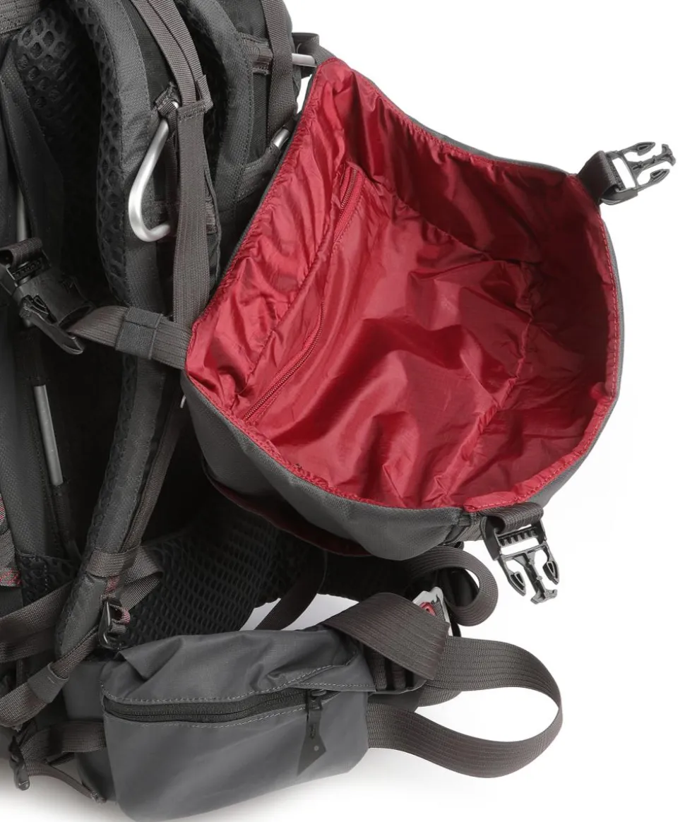 Bergelmer 40L Wanderrucksack recyceltes Polyamid dunkelgrau