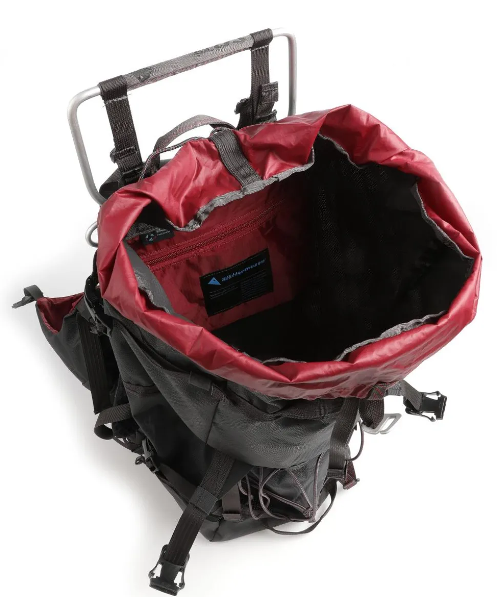 Bergelmer 40L Wanderrucksack recyceltes Polyamid dunkelgrau