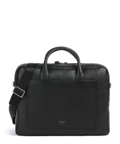 Beroun Aktentasche genarbtes Leder schwarz