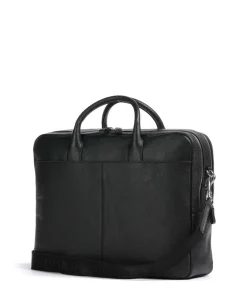 Beroun Aktentasche genarbtes Leder schwarz