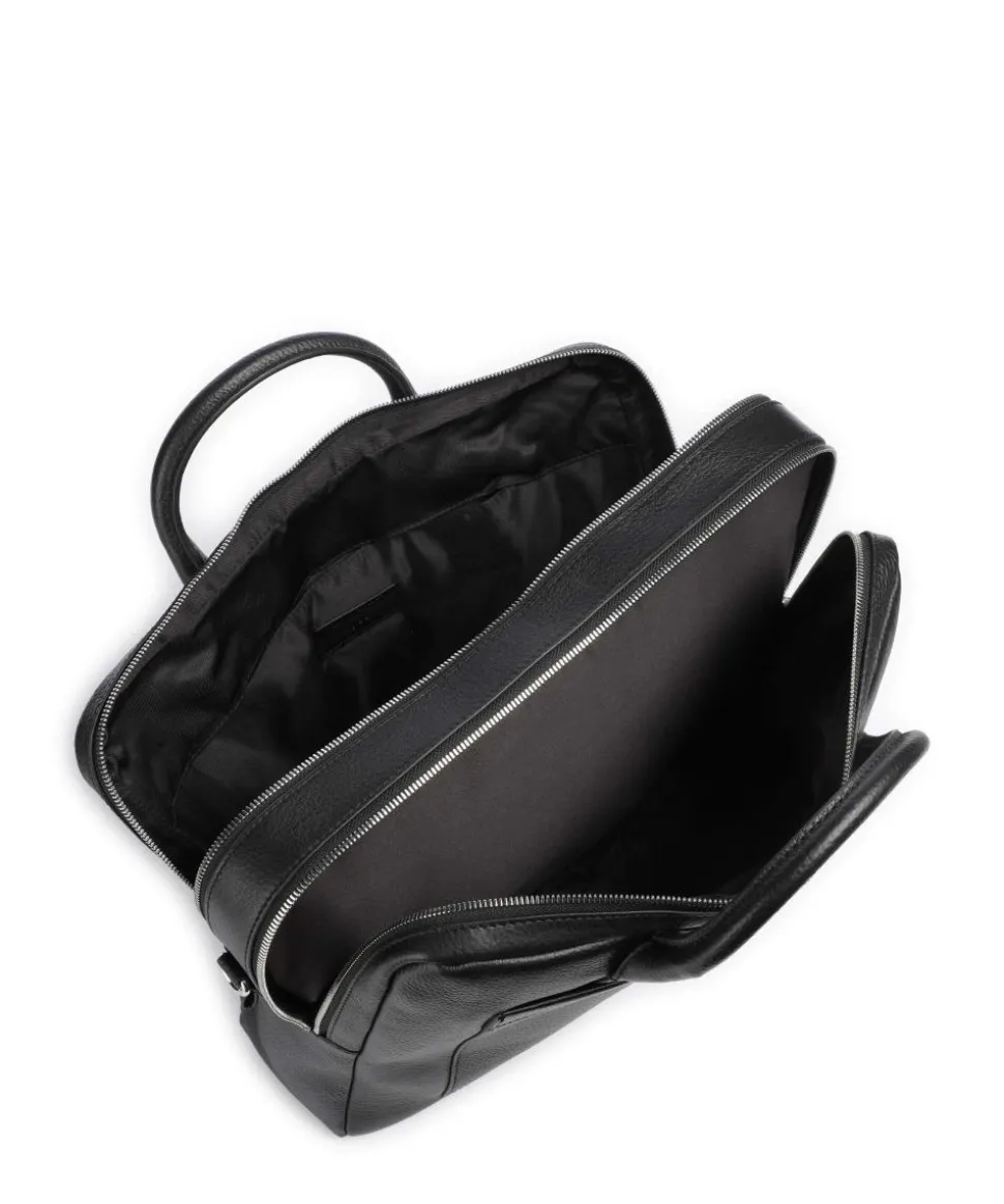 Beroun Aktentasche genarbtes Leder schwarz