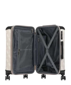 Berta Maxi 4G 4-Rollen Trolley beige/schwarz 64 cm