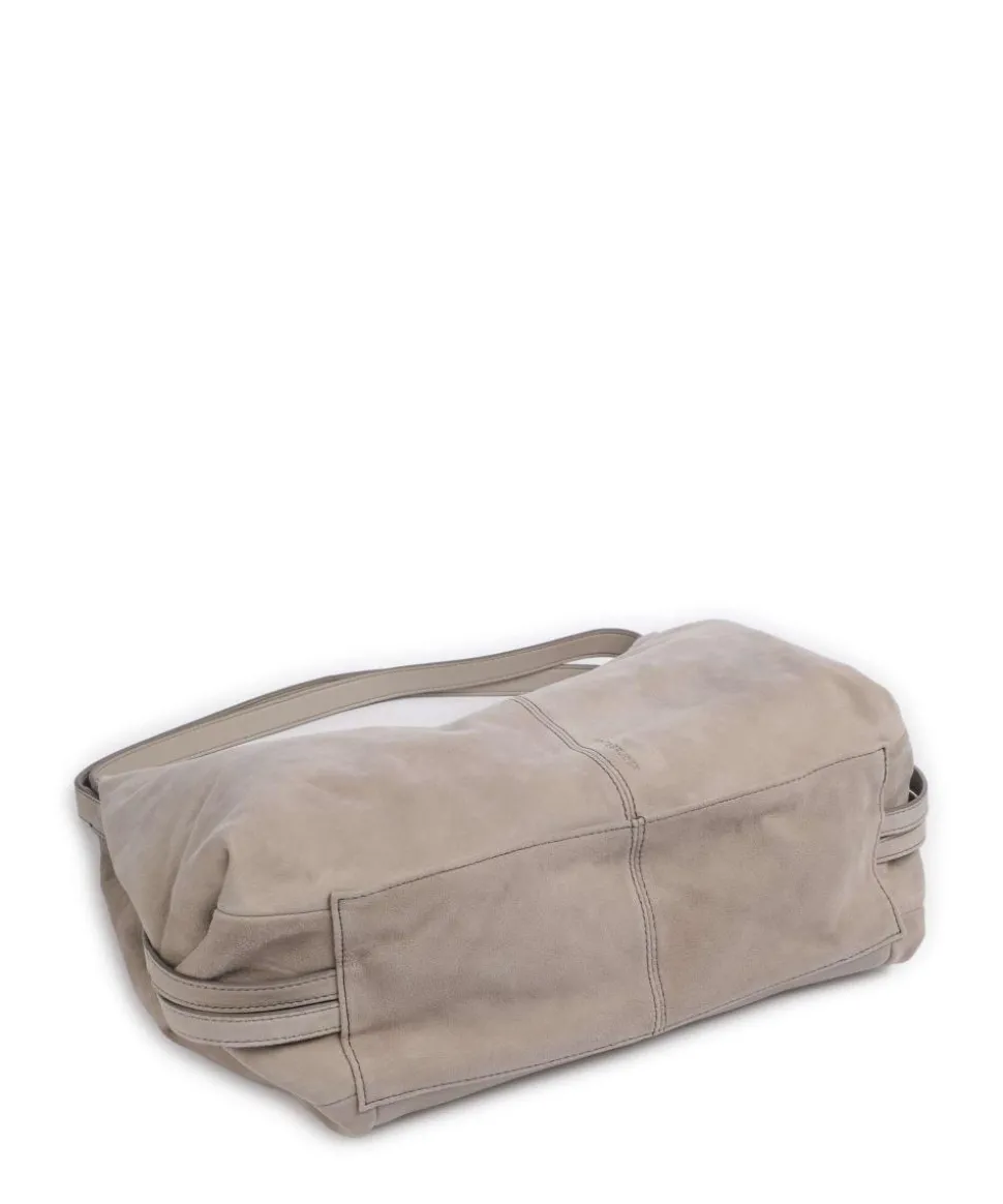 Best to come Beuteltasche aufgerautes Leder taupe