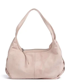 Best to come Beuteltasche aufgerautes Leder rosa