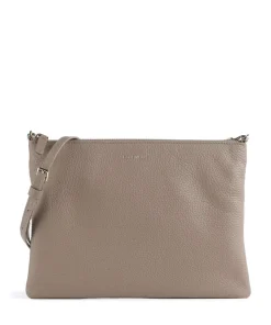 Best Umhängetasche genarbtes Leder taupe