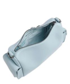 Bestie Schultertasche recyceltes Leder hellblau