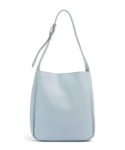 Bestie Shopper genarbtes Leder hellblau