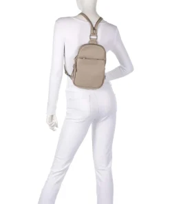 Bestie Slingbag recyceltes Leder beige