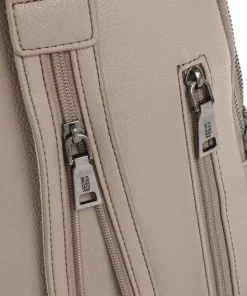 Bestie Slingbag recyceltes Leder beige