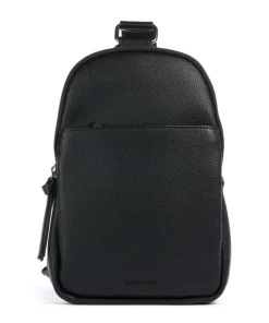 Bestie Slingbag recyceltes Leder schwarz