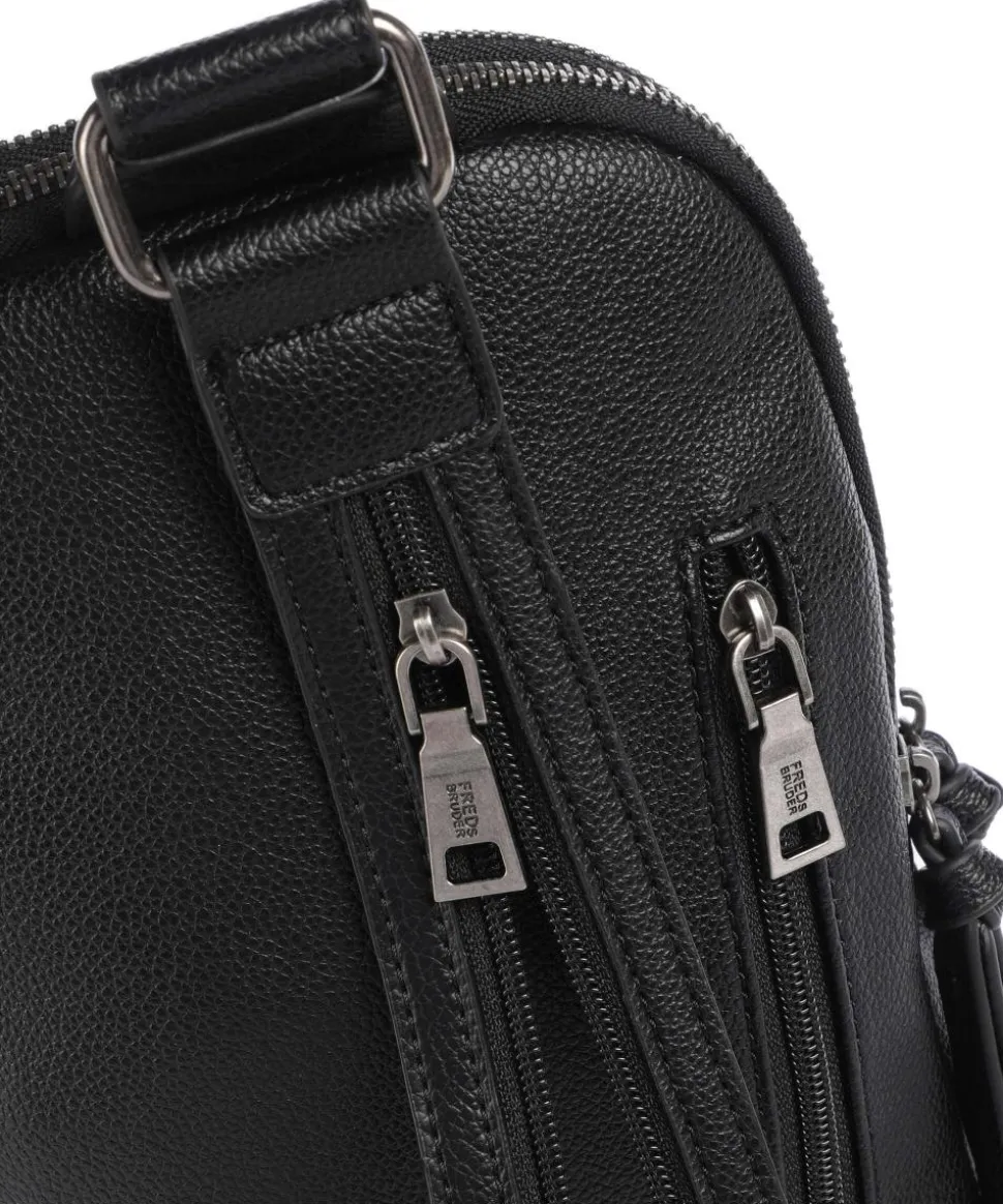 Bestie Slingbag recyceltes Leder schwarz