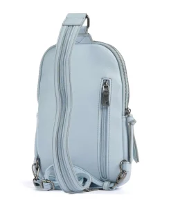Bestie Slingbag recyceltes Leder hellblau