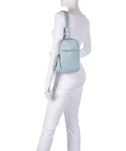 Bestie Slingbag recyceltes Leder hellblau