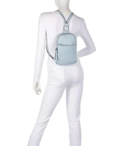 Bestie Slingbag recyceltes Leder hellblau