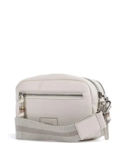 Bestie Umhängetasche recyceltes Leder, Polyurethane elfenbein