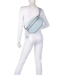 Bestie Umhängetasche recyceltes Leder hellblau