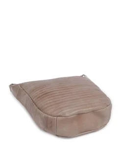 Bestseller Collection Gürteltier S Beuteltasche genarbtes Leder taupe