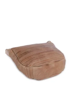 Bestseller Collection Gürteltier S Beuteltasche genarbtes Leder karamellbraun