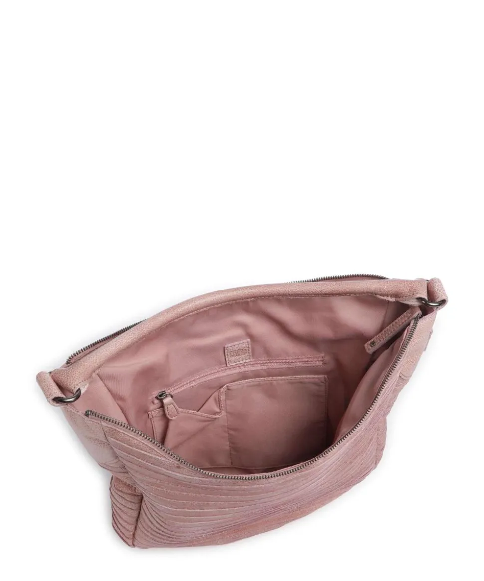 Bestseller Collection Gürteltier S Beuteltasche genarbtes Leder rosa