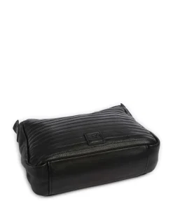 Bestseller Umhängetasche genarbtes Leder schwarz