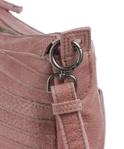 Bestseller Umhängetasche genarbtes Leder rosa