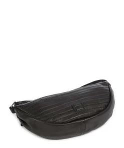 Bestseller Umhängetasche genarbtes Leder schwarz