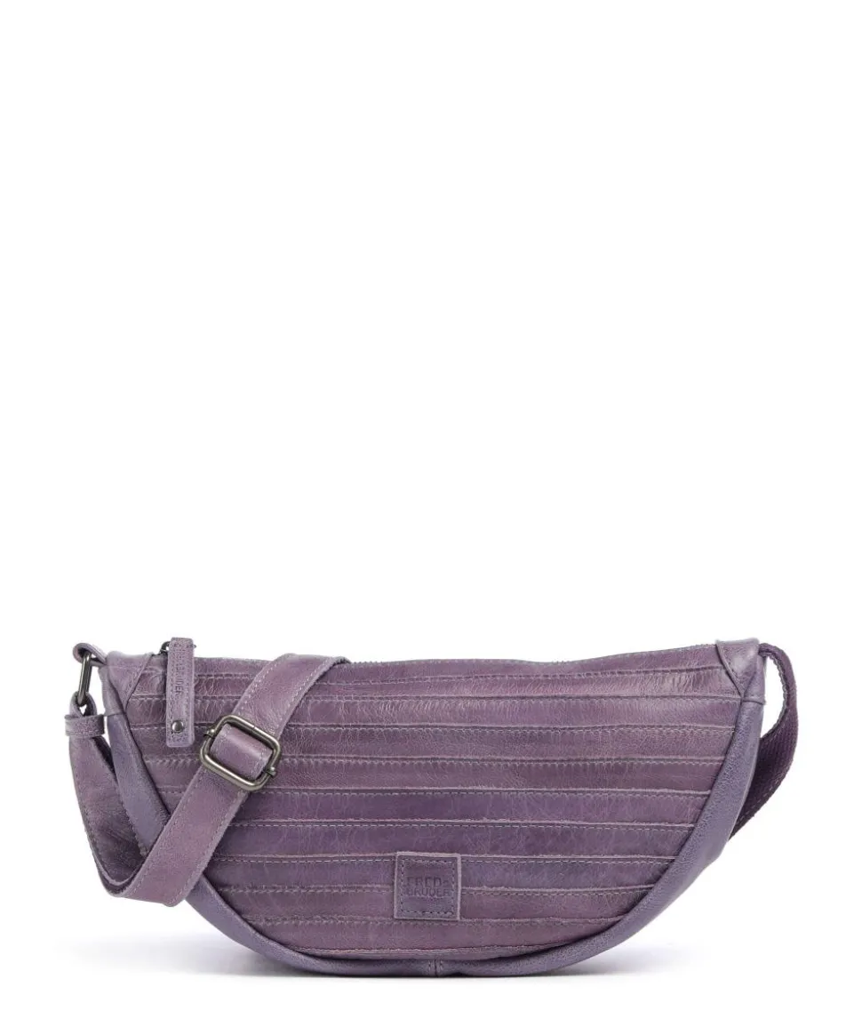 Bestseller Umhängetasche genarbtes Leder lavendel