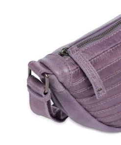 Bestseller Umhängetasche genarbtes Leder lavendel