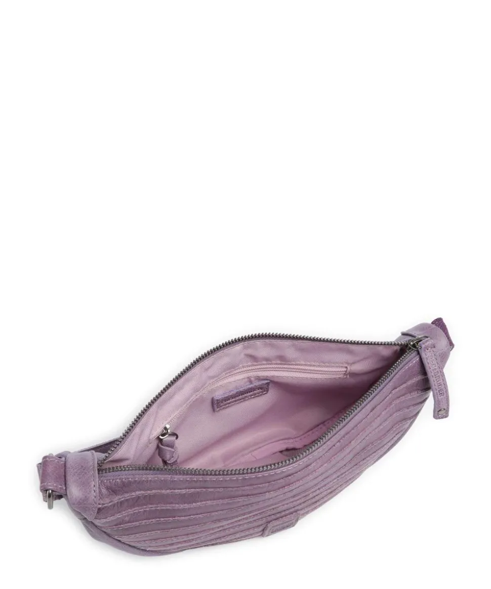 Bestseller Umhängetasche genarbtes Leder lavendel