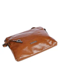 Better Me Umhängetasche genarbtes Rindsleder cognac