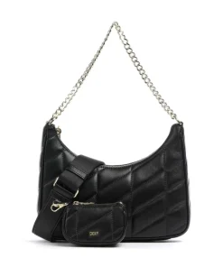 Betty Schultertasche Lammleder schwarz