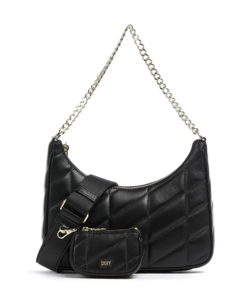 Betty Schultertasche Lammleder schwarz