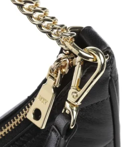 Betty Schultertasche Lammleder schwarz