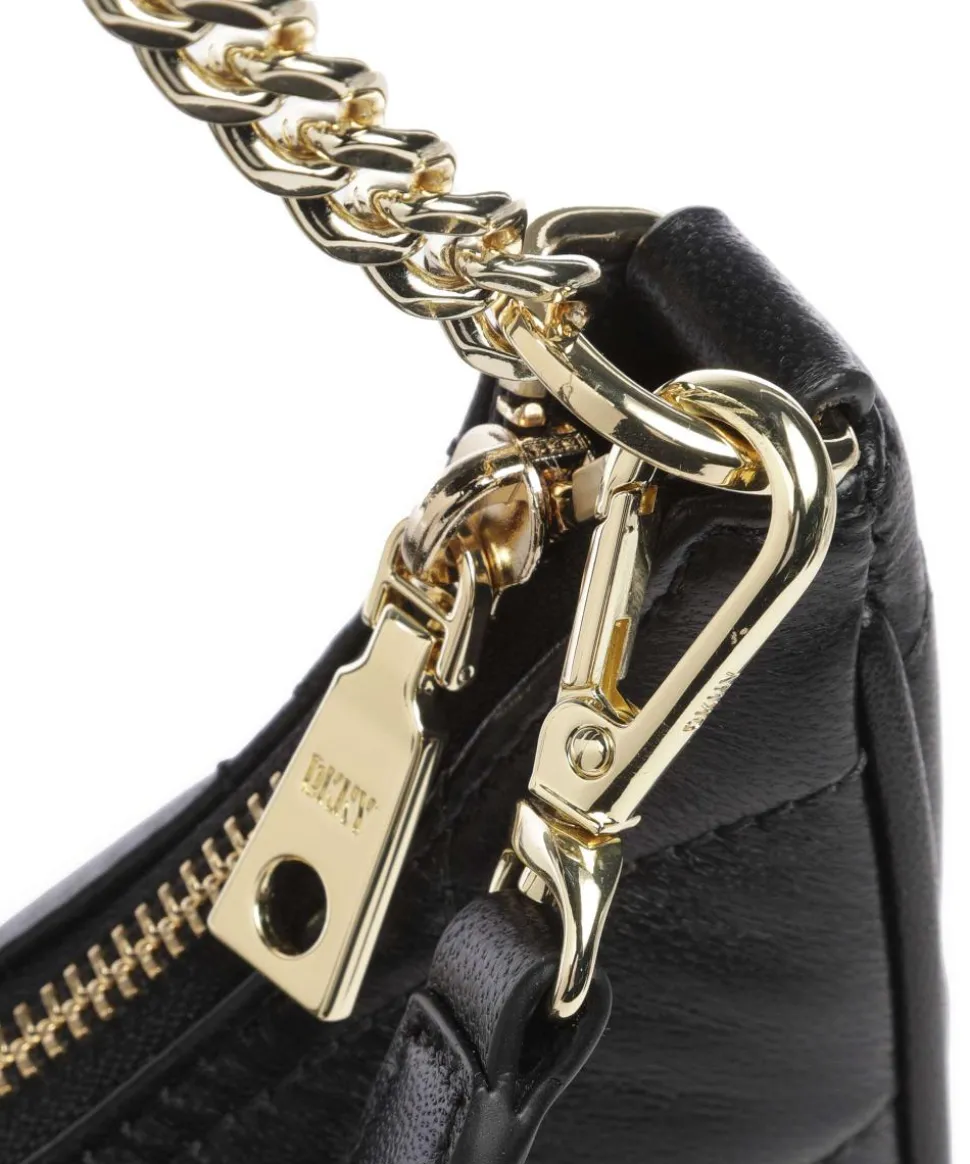 Betty Schultertasche Lammleder schwarz