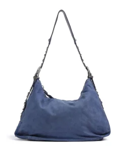 Beuteltasche fein genarbtes Rindsleder dunkelblau