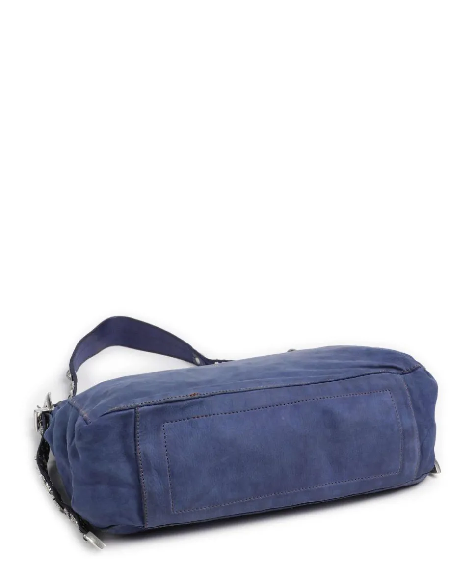 Beuteltasche fein genarbtes Rindsleder dunkelblau