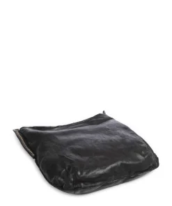 Beuteltasche fein genarbtes Rindsleder schwarz