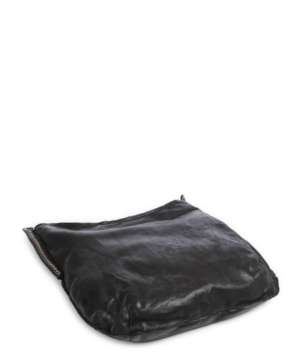 Beuteltasche fein genarbtes Rindsleder schwarz