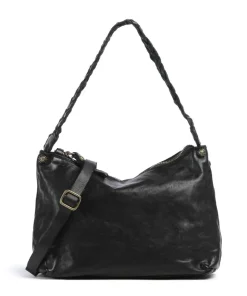 Beuteltasche fein genarbtes Rindsleder schwarz