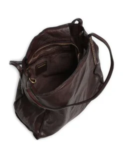 Beuteltasche fein genarbtes Rindsleder dunkelbraun