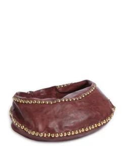 Beuteltasche fein genarbtes Rindsleder bordeaux