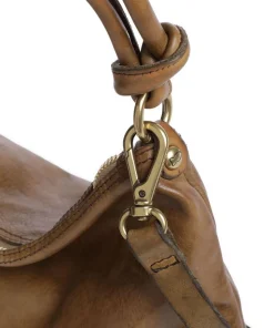 Beuteltasche fein genarbtes Rindsleder braun