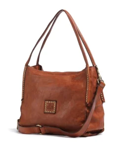 Beuteltasche fein genarbtes Rindsleder cognac