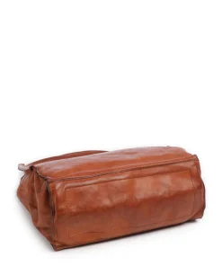 Beuteltasche fein genarbtes Rindsleder cognac