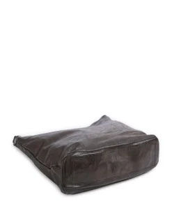 Beuteltasche fein genarbtes Rindsleder dunkelgrau