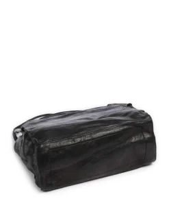 Beuteltasche fein genarbtes Rindsleder schwarz