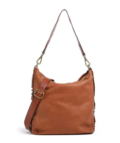 Beuteltasche fein genarbtes Rindsleder cognac