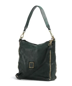 Beuteltasche fein genarbtes Rindsleder dunkelgrün