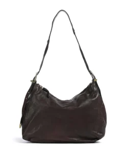 Beuteltasche genarbtes Rindsleder dunkelbraun